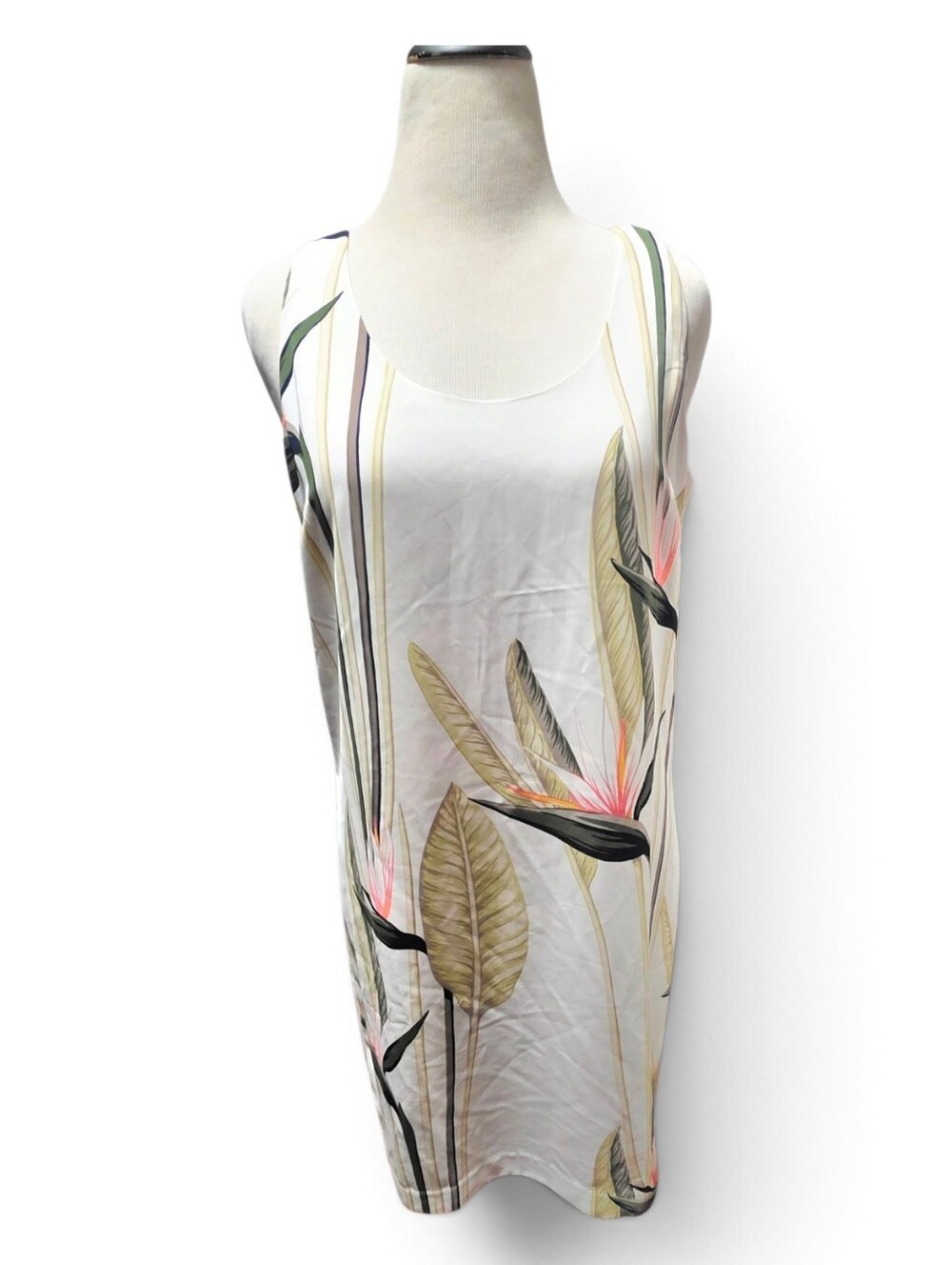 Ann Taylor Factory - Tropical Bird of Paradise Print Dress - Size 14